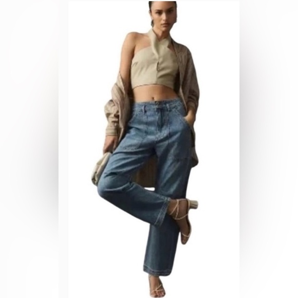 Young Fabulous & Broke Denim - YFB young fabulous and broke wide leg pull on jeans with pockets size XS